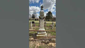 Underground Railroad Conductor Gravesite Uriah Crosby Morton IL Cemetery 