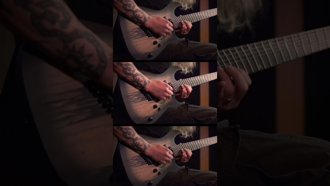 Trying the new 7 strings from Cort! The KX507 Multi-scale in Pale Moon finish ✨🧛‍♀️