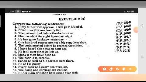 Syntax (Verb Error) from Excellent book solved by Ramesh Sir