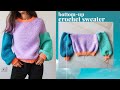 Joining Sleeves To A Bottom-Up Crochet Sweater \\ The Better Sweater Pt. 2