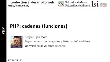 PHP: cadenas (funciones)