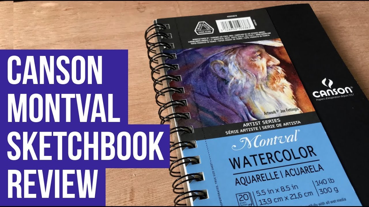 Canson Montval Sketchbook Review  Watercolor Paper (300gsm) 