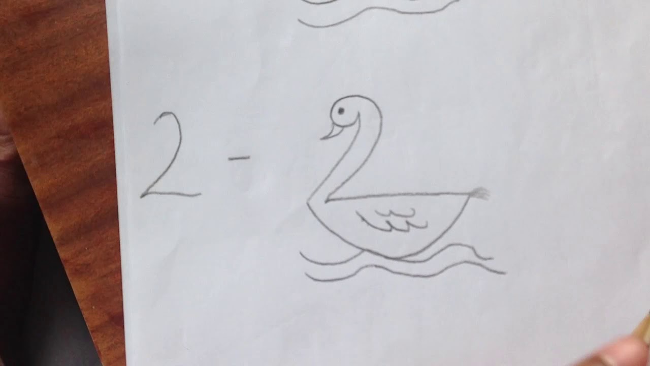 Drawings using Numbers.Easy drawing for kids.Creative kids Family ...