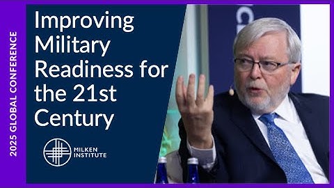 Countdown: Improving Military Readiness for the 21st Century| Global Conference 2025