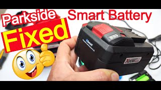 #parkside  Performance Smart Battery Change BMS Blocked 8Ah Bluetooth