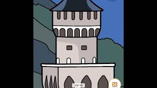 Fun coloring the castle - paint by number