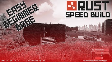 RUST: An Easy Beginner Base - w/ Hidden Tool Cupboard!! (Rust Build #1)