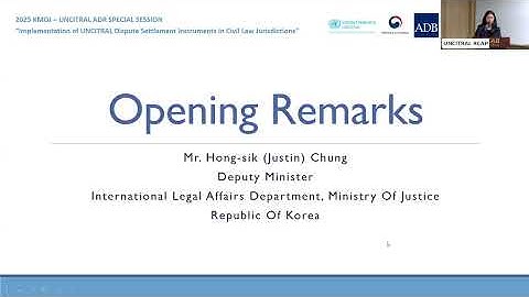 2025 KMOJ-UNCITRAL ADR Special Session, 28 October 2025