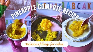 Pineapple compote recipe | Homemade Pineapple compote| Pineapple compote | Pineapple cake 