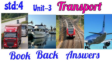 4th std Social Term-2  unit-3 Transport/ book evaluation