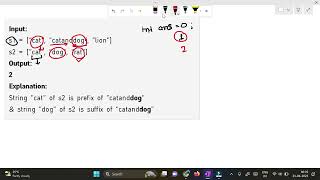 Prefix Suffix String  || gfg || gfg Problem of the day || in hindi || cpp