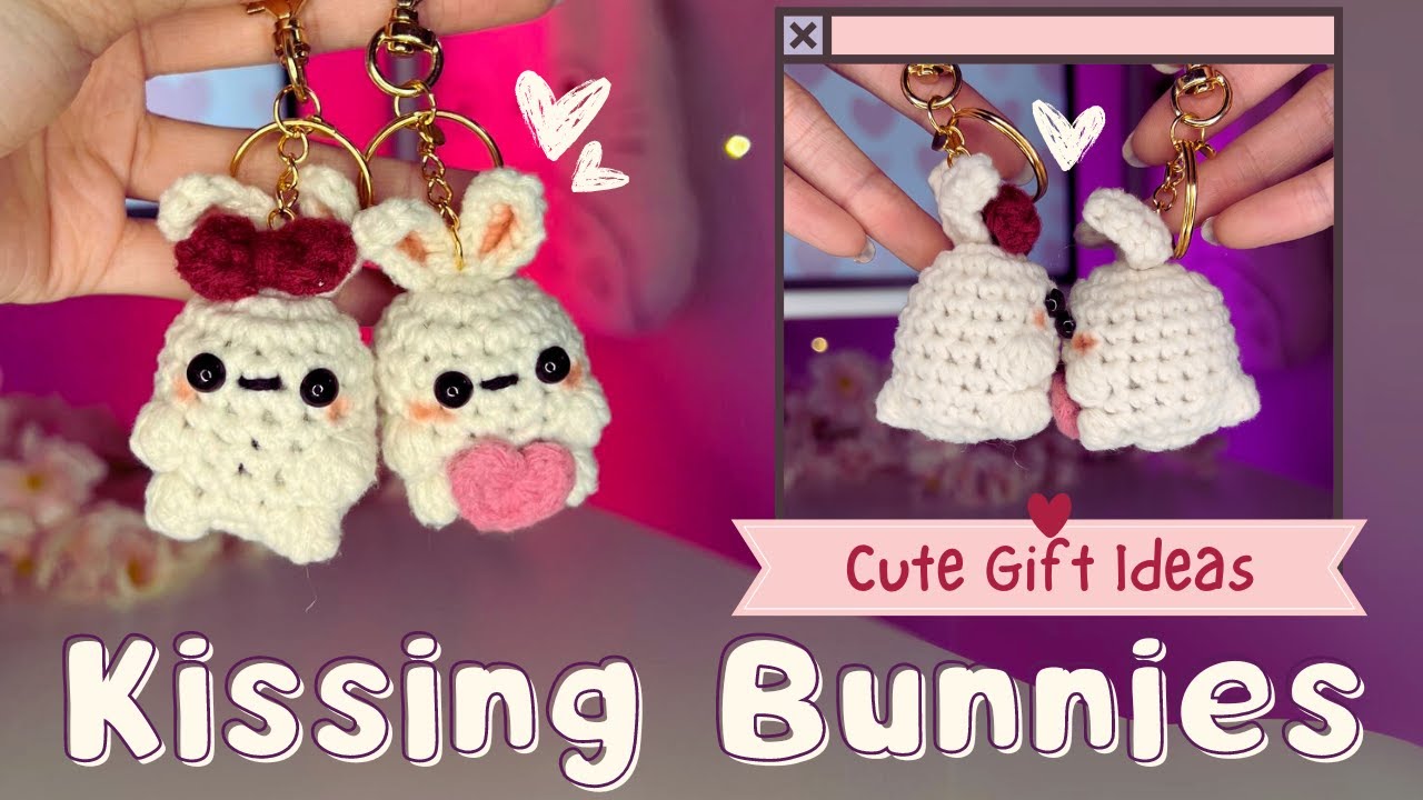 EASTER Bunny Crochet Keychain | Couple's Keychain | Cute Gift Ideas