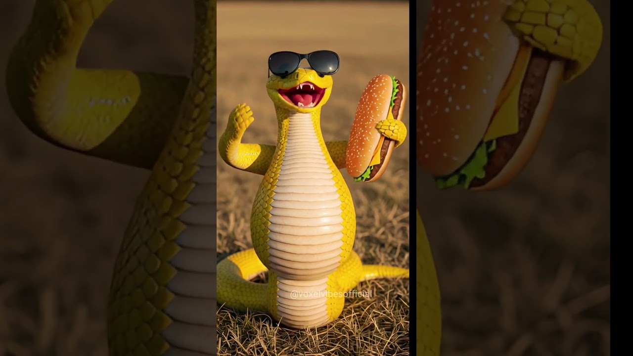 Snake Dancing to Chicken Wing Song  | Voxel Vibes 