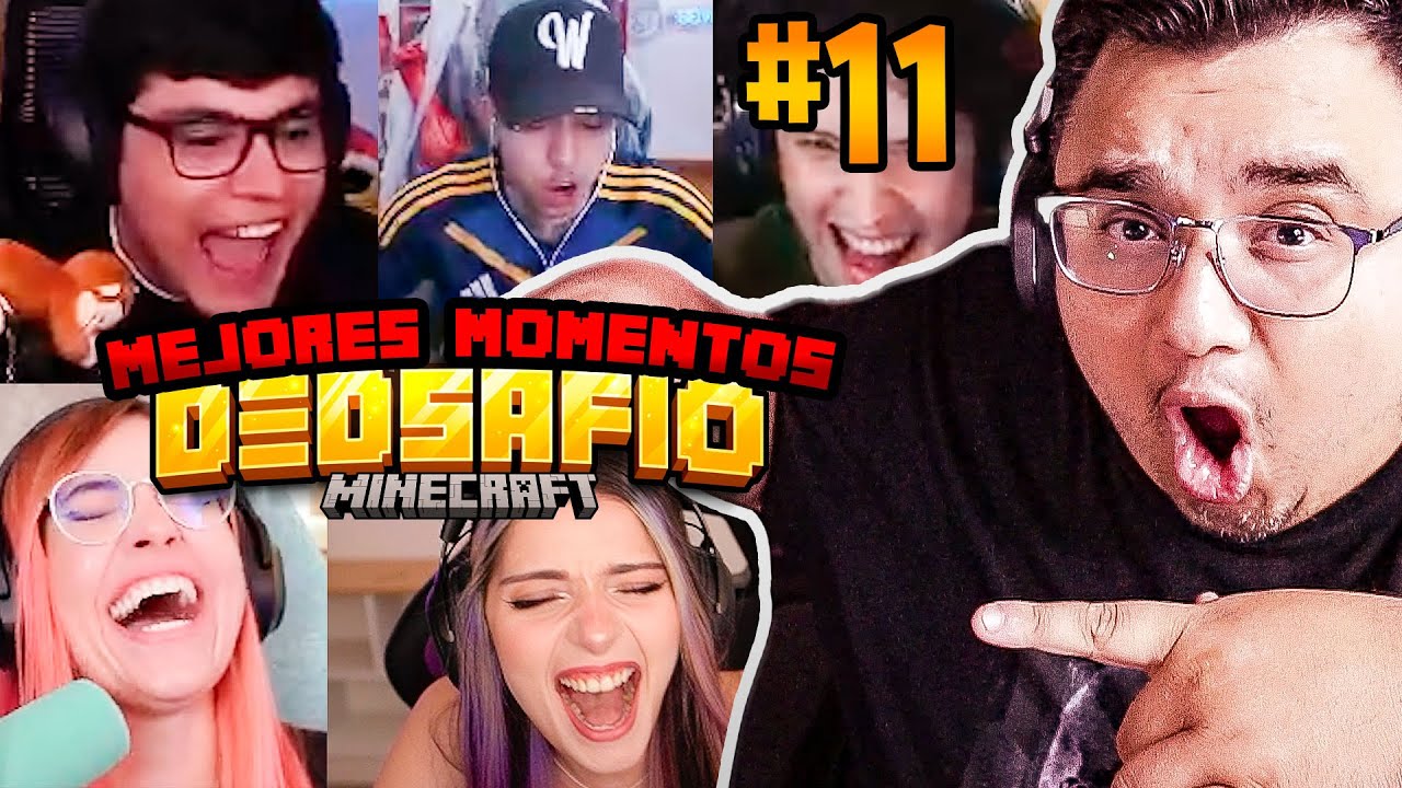 REACCIONANDO A MEJORES MOMENTOS EN DEDSAFIO MINECRAFT 3 DIA 11