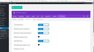 DIVI WEB AGENCY - Mobile Menu Custom Options
