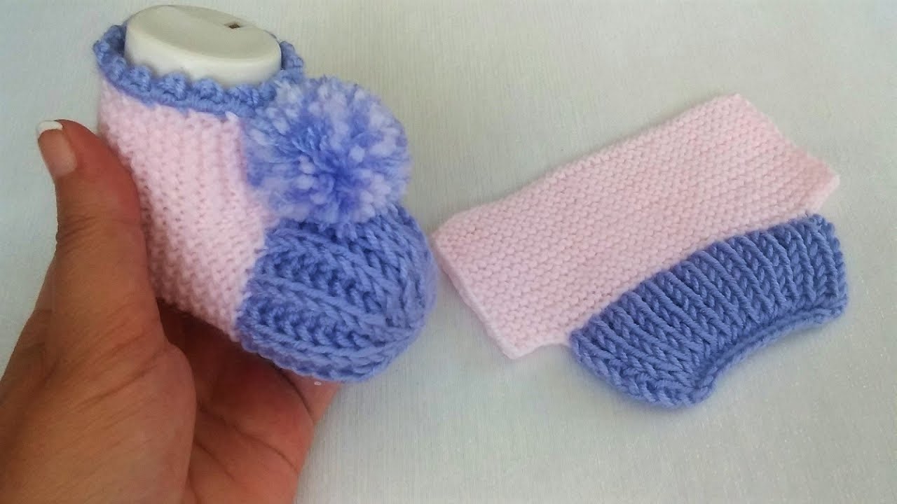süper kolay bebek patiği yapılışı / baby booties YouTube