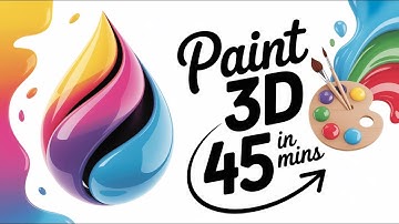 How to Make 3D Models in Microsoft Paint 3D | Paint 3D Full Tutorial 2025