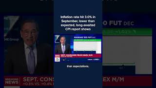 Inflation Rate Hit 3.0% In September, Lower Than Expected, Long-Awaited Cpi Report Shows