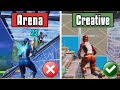 Why You're Good In Creative But NOT In Arena & Tournaments! (Fortnite)