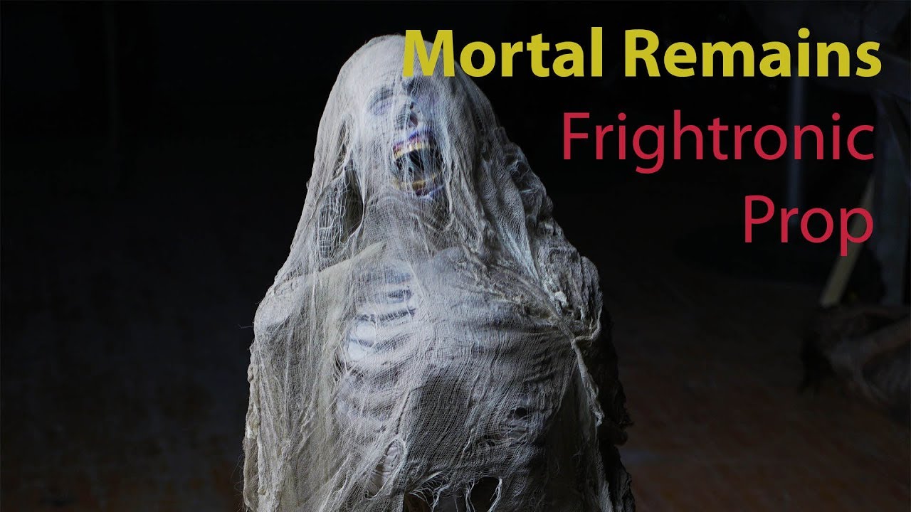 MORTAL REMAINS Moving Halloween Skeleton Decoration