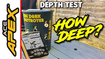 SHOCKING Garrett Ace Apex GOLD and SILVER Depth Test