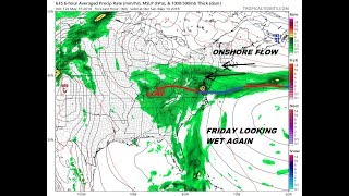 Wet Weather Pattern Continues In The Eastern US from Florida Southern New England