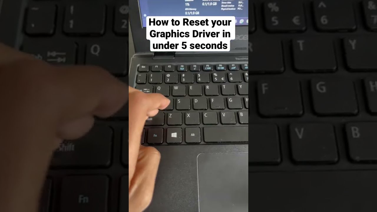 How To Reset Your Graphics Driver In Under 5 Seconds Shorts Graphicsdriver