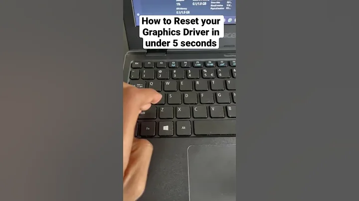 How to reset your graphics driver in under 5 seconds | #shorts #graphics #graphicsdriver #reset