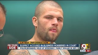 Jeffrey McDaniel charged in holdups at Speedway, Family Dollars