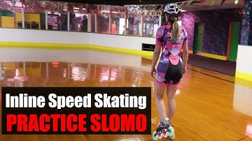Speed Skating Practice Indoor Training | Slow Motion 4K Video