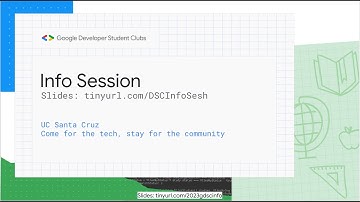 UCSC GDSC Info Session 2023-2024