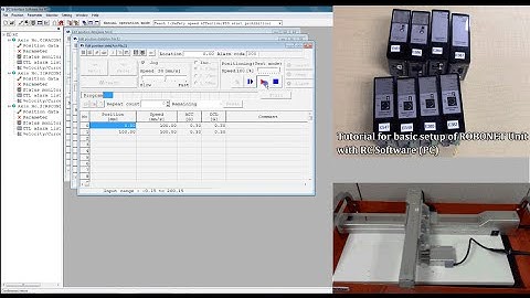 ROBONET Setup Introduction with RC Software for Electric Actuator by IAI
