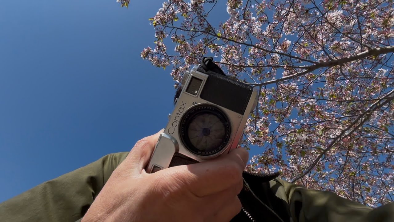 with film camera〜 日曜日の午後Contax Ⅱぶら下げてポタリング - YouTube