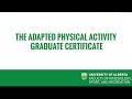 Adapted physical activity graduate certificate