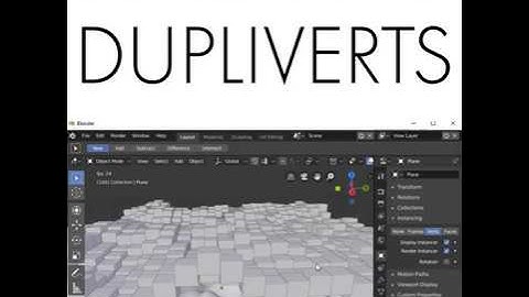 Daily Blender Tip 100 - Dupliverts For Motion Graphics