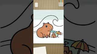 Information Capybara Coloring Page 9 - Watch Every Stroke Guide