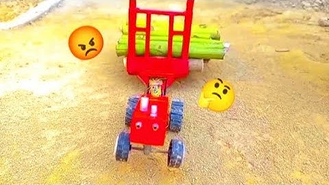 Diy mini tractor trolley loading new technology | science project pat2 new video @Mini KTG.