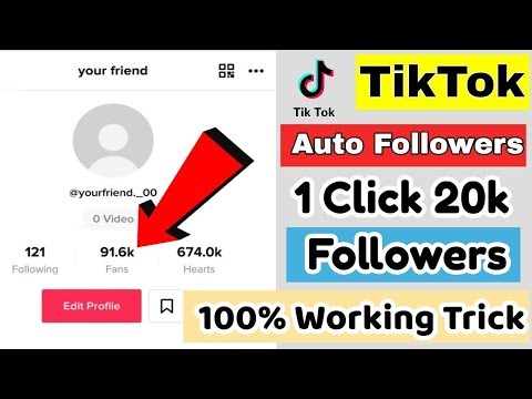 Hướng Dẫn Tăng 20k Fllowers Tik Tok --Tik Tok Followers Hack 2019 ✅ - Get Free Follower