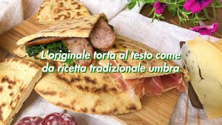 Loriginale torta al testo come da ricetta tradizionale umbra