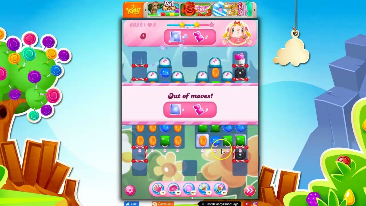 Candy Crush Level 6622 Talkthrough, 22 Moves 0 Boosters - YouTube