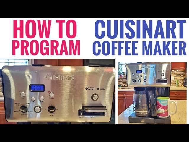 HOW TO SET THE AUTO ON TIME Cuisinart Coffee Center 12 Cup Programmable  Coffee Maker SS-15 