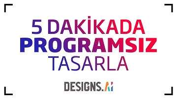 5 DAKİKADA PROGRAMSIZ TASARLA! | Programsız Logo Yapımı | #designs.ai