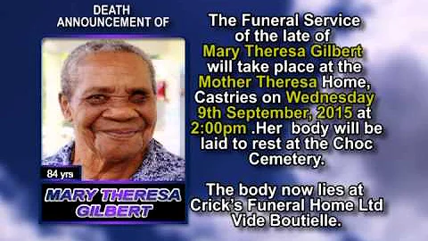 Mary Theresa Gilbert short