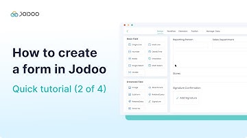 How to create a form in Jodoo?