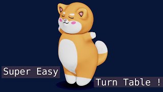 Super Easy Turn Table in Blender 3.1