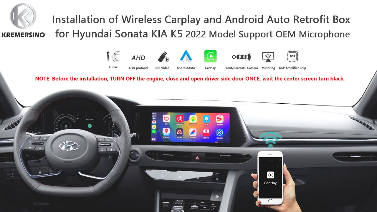 2024 Hyundai Kona, Sonata, Kia EV9: Wireless Apple CarPlay/Android