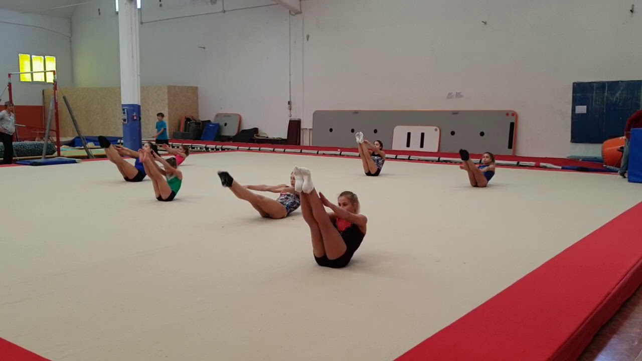 GARA ADDOMINALI ginnastica artistica CSB YouTube