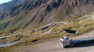 Nufenenpass Trucking Drone