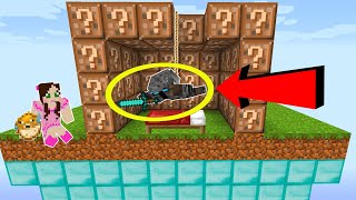 BEDWARS With LUCKY BLOCKS But They Are CHOCOLATE In Minecraft!