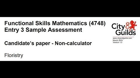 Floristry - Functional Skills Maths E3 - City & Guilds